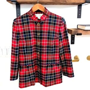Vintage Doncaster plaid blazer A1-1023